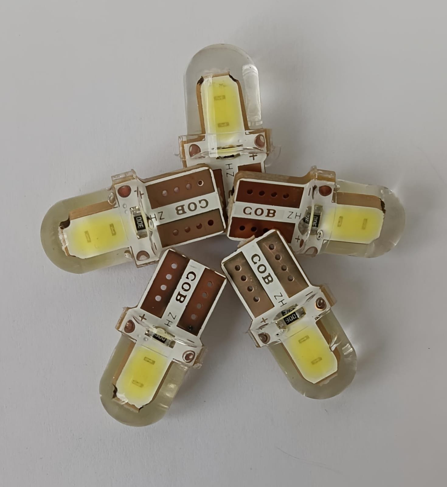 BOMBILLO COCUYO SILICONA 3 LED MINI BLANCO FIJO